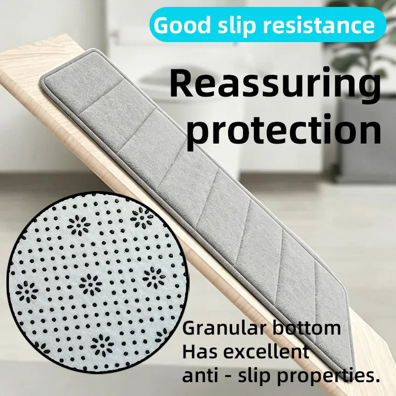 Machine washable bathroom mat