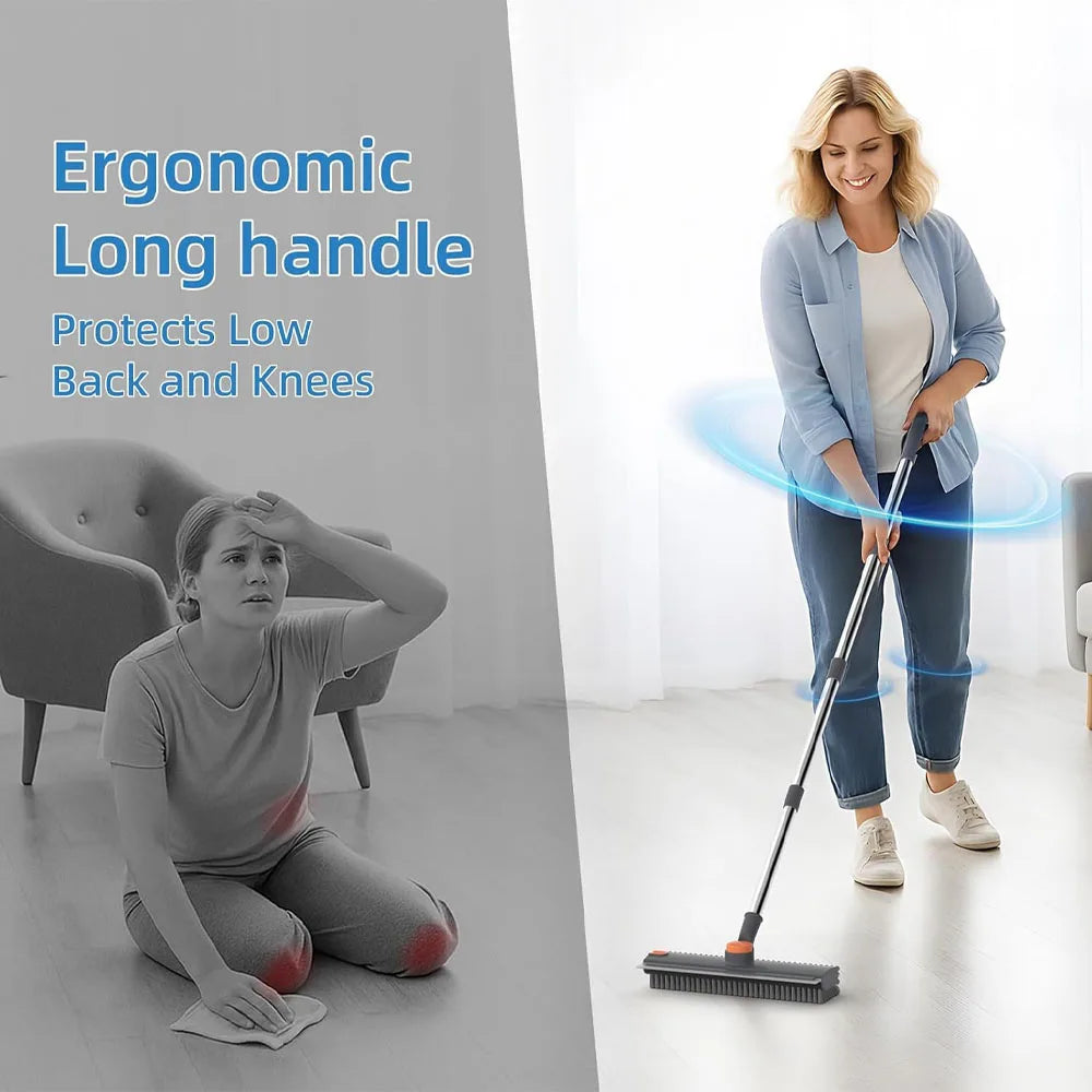 Floor scrub brush stainless steel