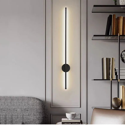 Modern LED Wall Light Black 40cm
