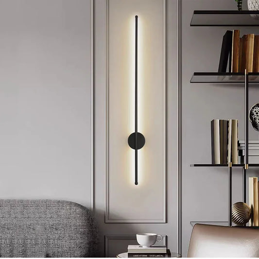 Modern LED Wall Light Black 40cm