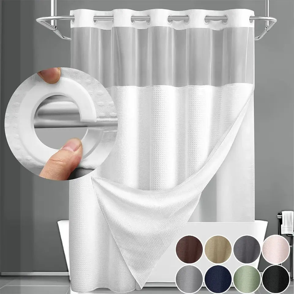Hookless Shower Curtain Set - Main