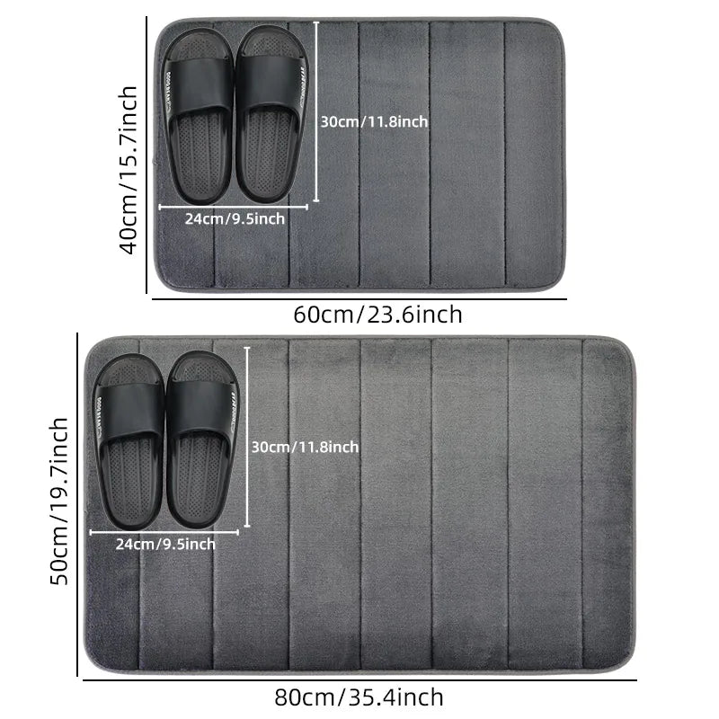 Anti-slip mat in bathroom