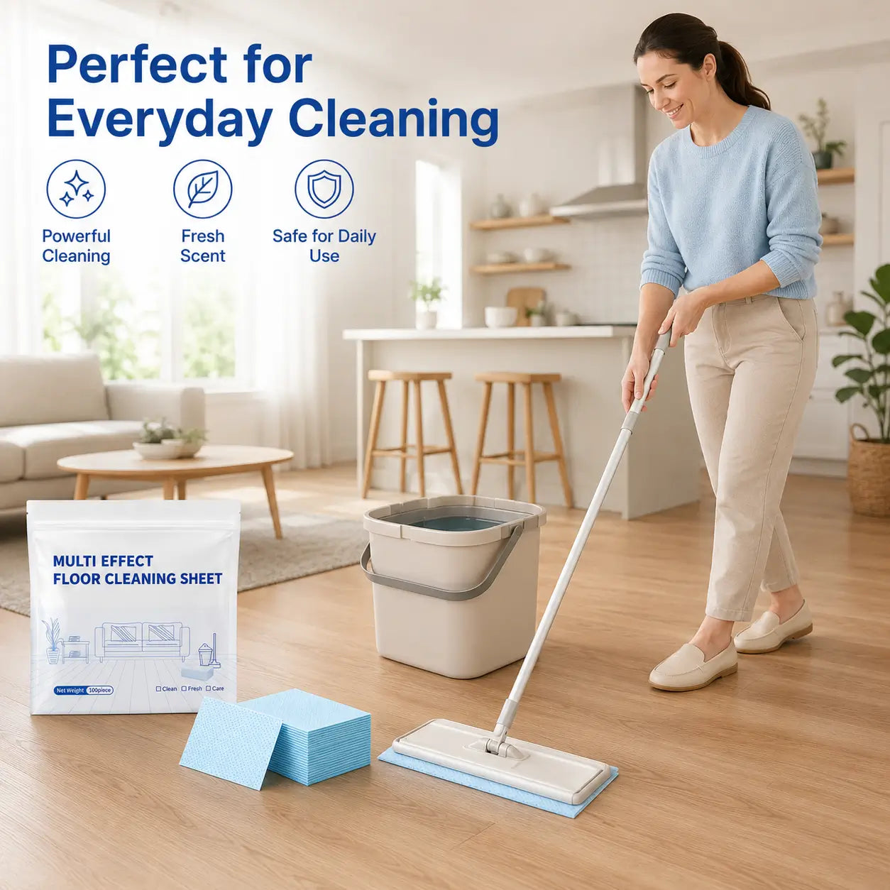 Multifunctional Cleaning Tablets for Floors and Furniture