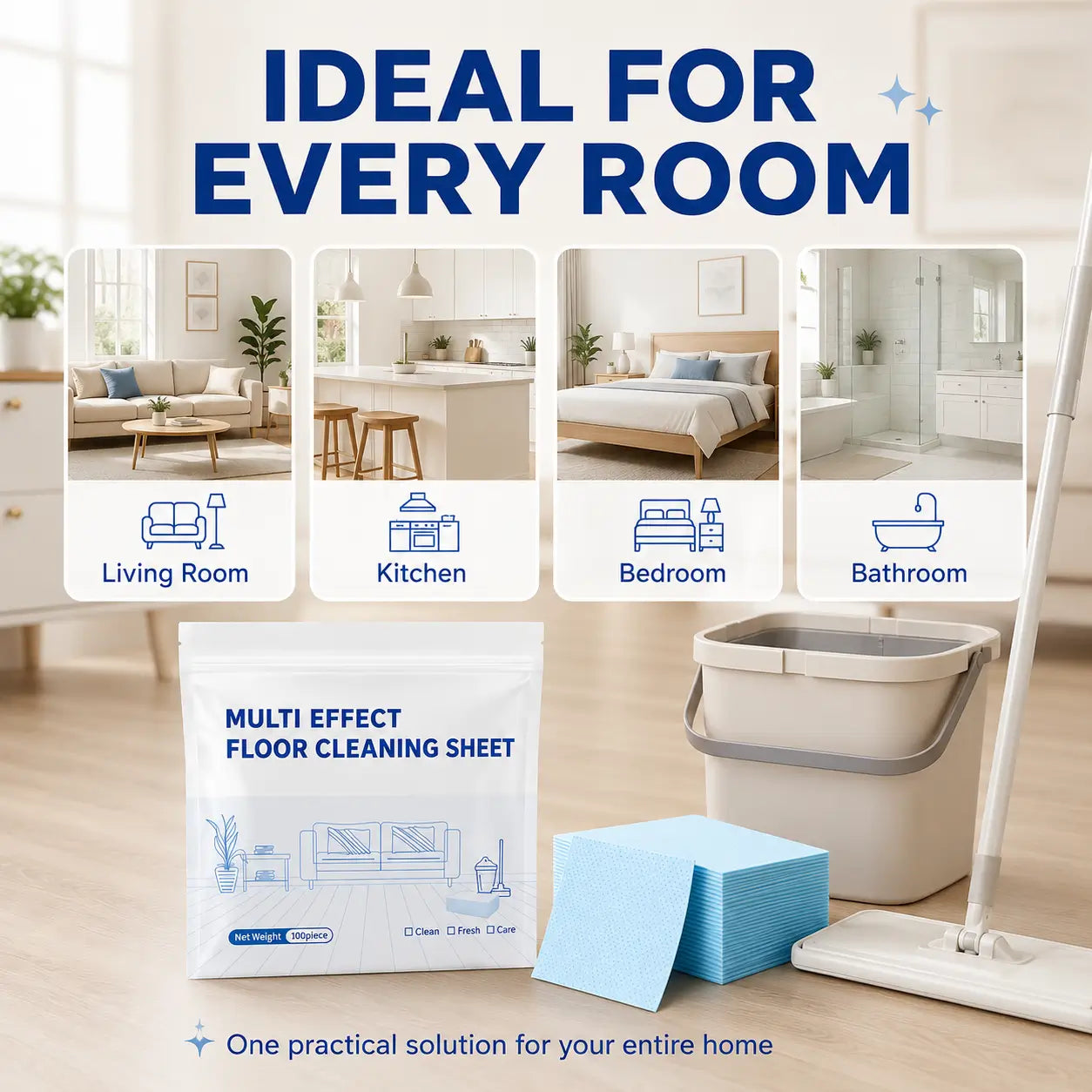 Multifunctional Cleaning Tablets for Floors and Furniture