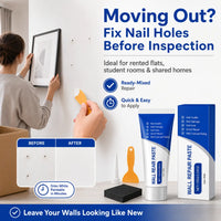 Wall Repair Paste Kit (100g) with Scraper — Fast-Drying Filler for Holes & Cracks