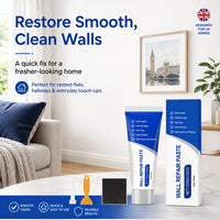 Wall Repair Paste Kit (100g) with Scraper — Fast-Drying Filler for Holes & Cracks