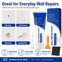Wall Repair Paste Kit (100g) with Scraper — Fast-Drying Filler for Holes & Cracks