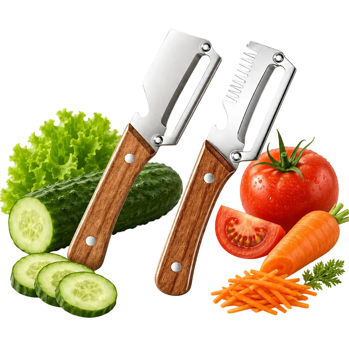 Complete kit: Multifunctional vegetable peeler